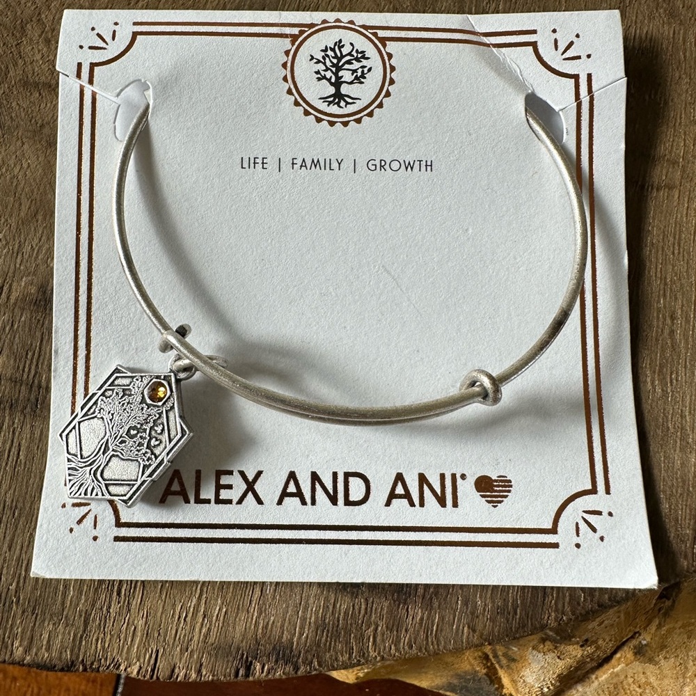 Alex and Ani Tree of Life Charm Bangle